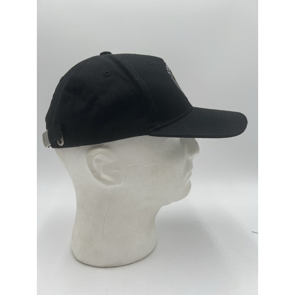 Syndicate Crown Black Adjustable Dad Hat Skull Crown Logo Cap OSFM - Picture 4 of 5